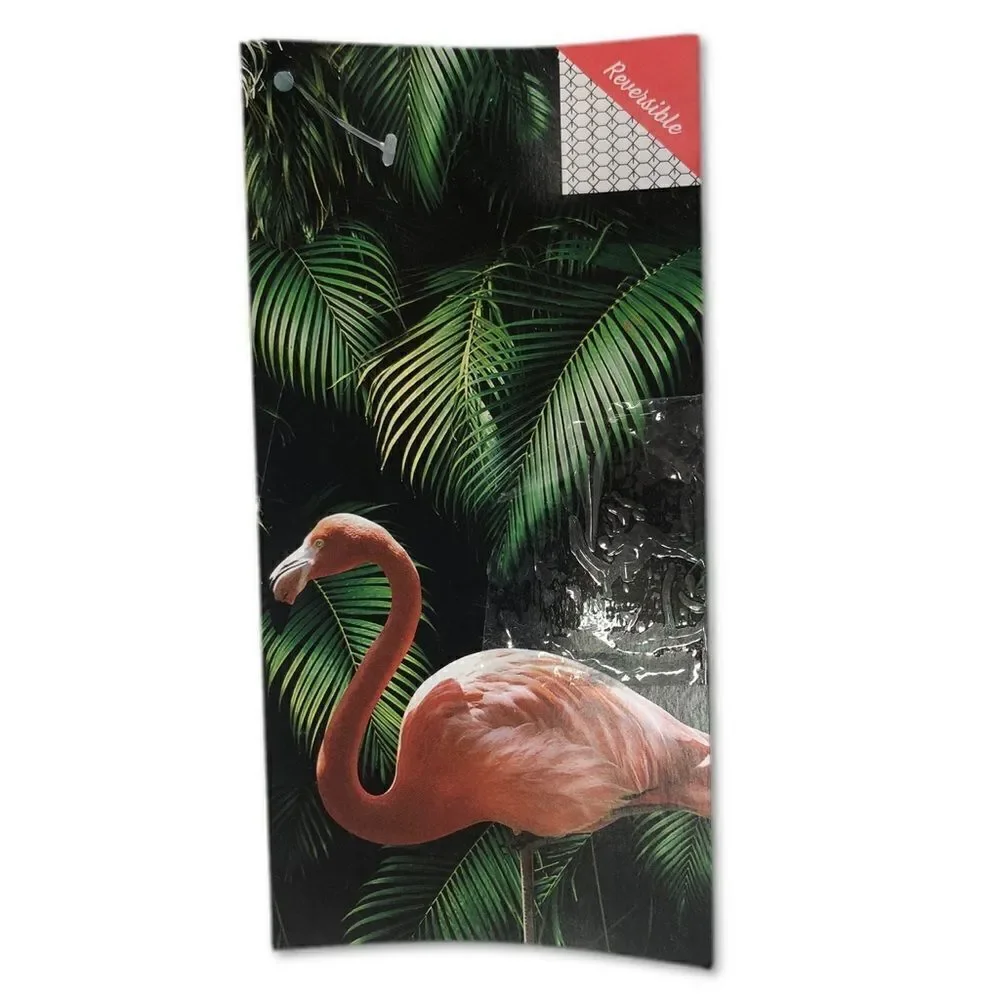 Whitley Willows Microfiber Flamingo Printed Beach Towel - NWT